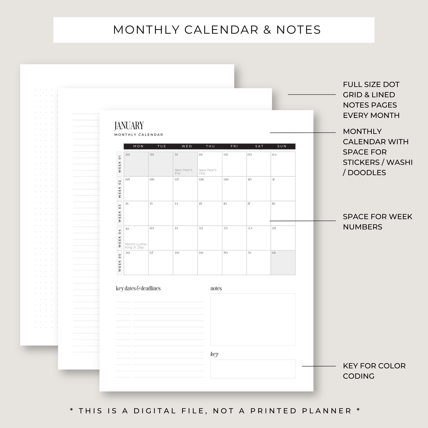 Destiny By Design Dated 2026 Planner (PRINTABLE)