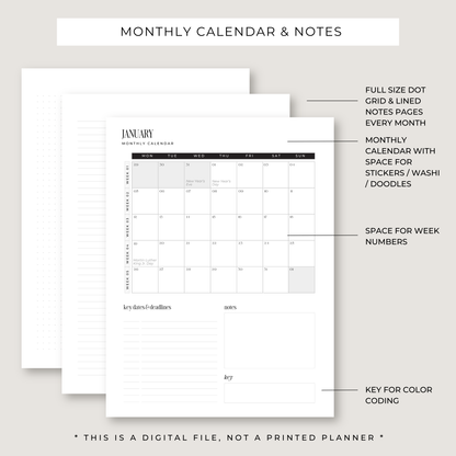 Destiny By Design Dated 2026 Planner (PRINTABLE)