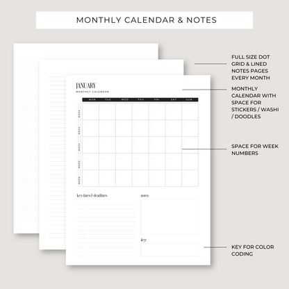 Destiny By Design Undated Planner (PRINTABLE)