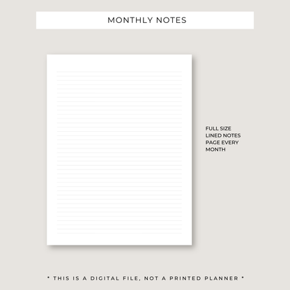 Progress Playbook: 1 Year Goal Planner (PRINTABLE)