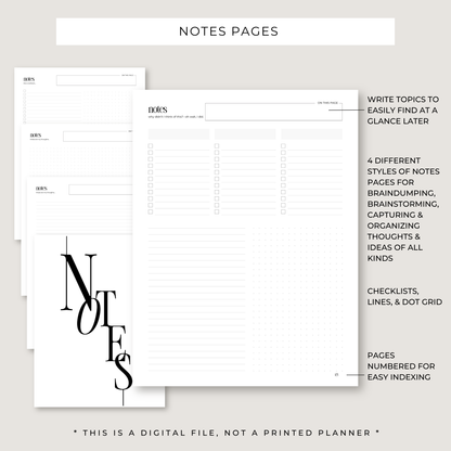 Progress Playbook: 1 Year Goal Planner (PRINTABLE)