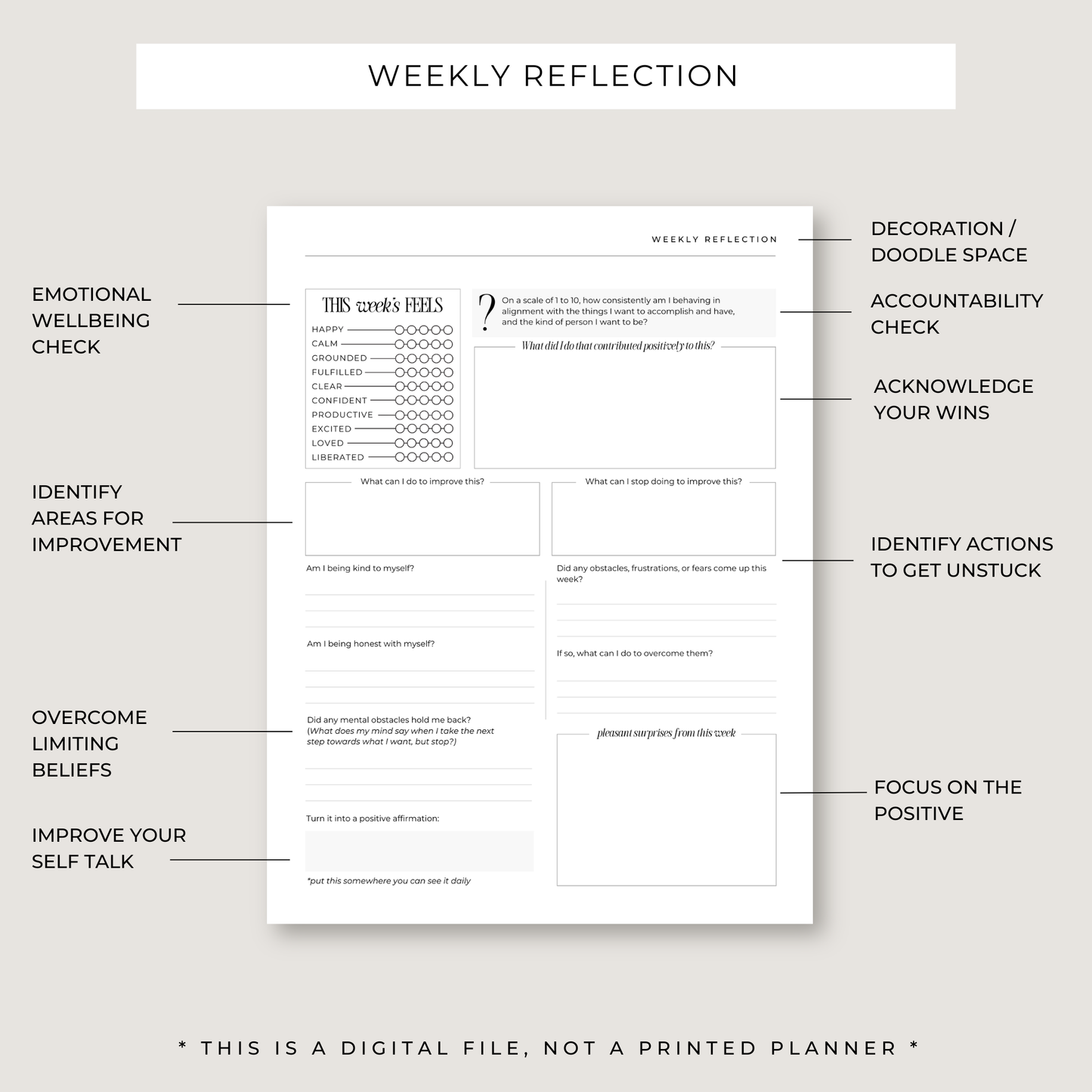 Progress Playbook: 1 Year Goal Planner (PRINTABLE)