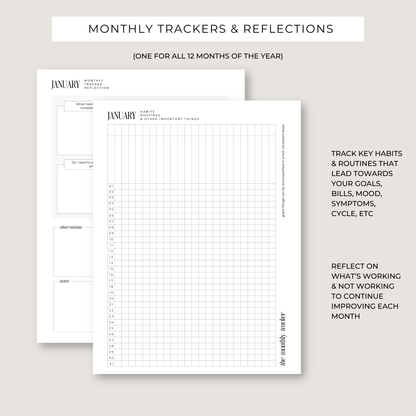 Printable Planning Bundle: 37 Unique Templates & Worksheets