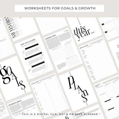 Printable Planning Bundle: 37 Unique Templates & Worksheets