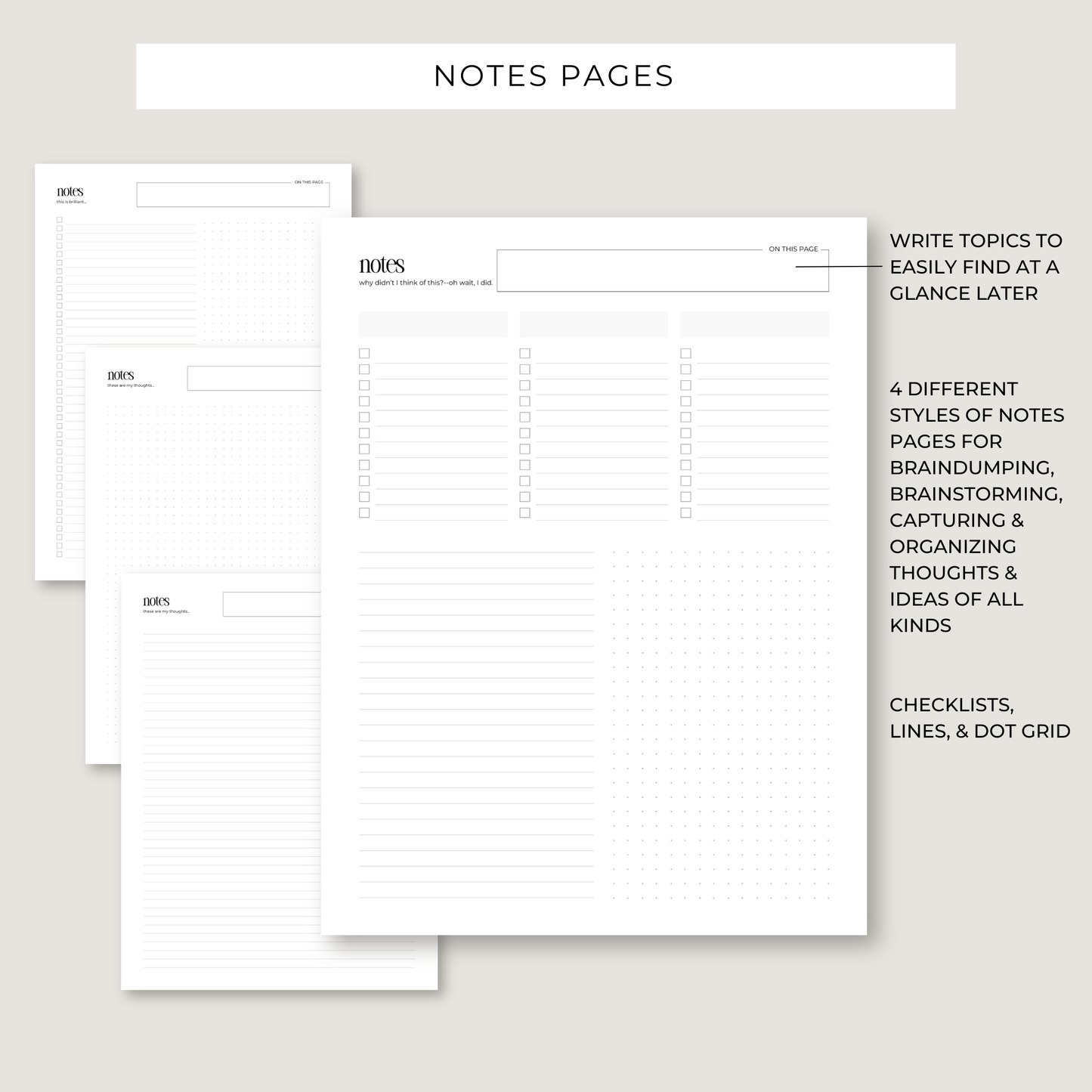 Printable Planning Bundle: 37 Unique Templates & Worksheets