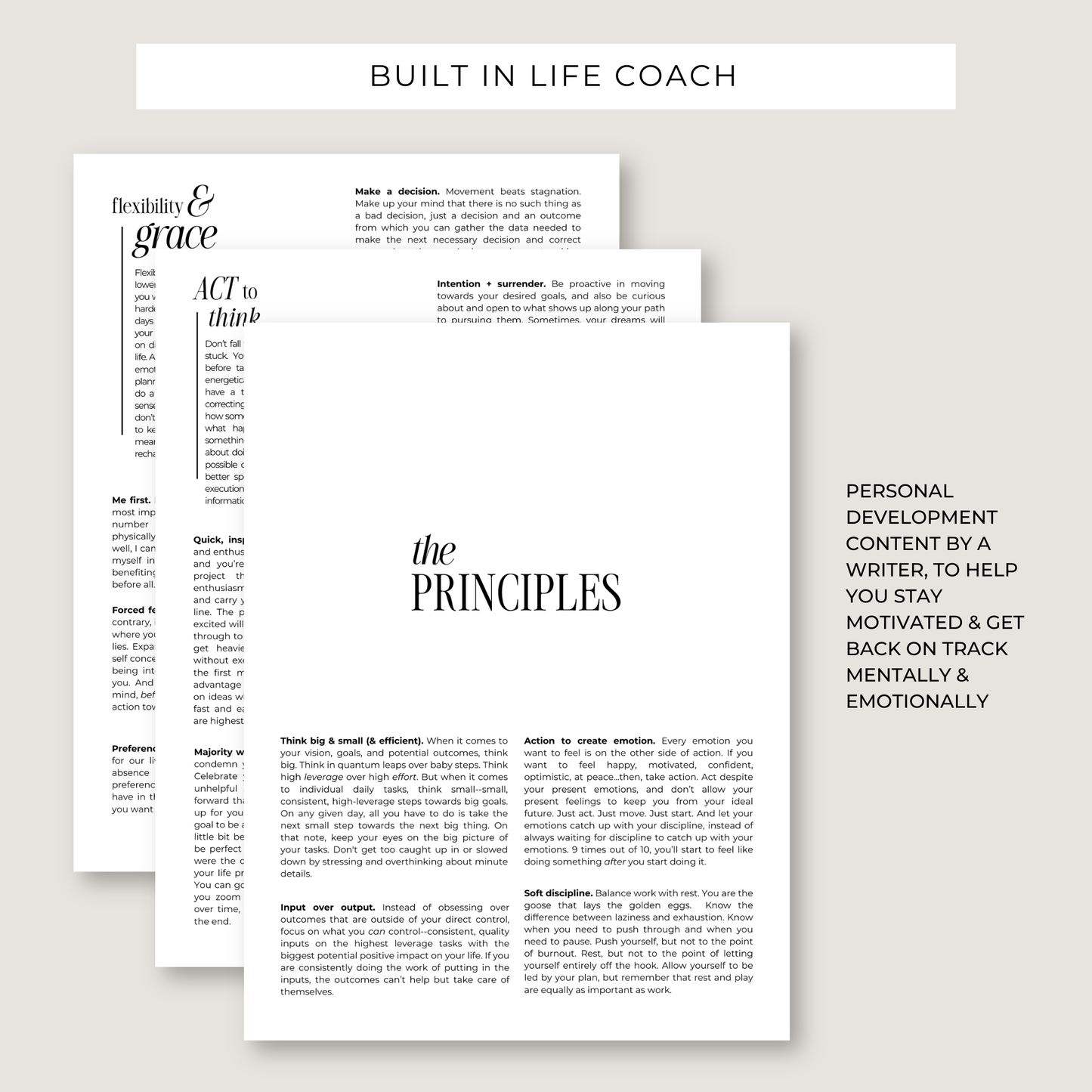 Progress Playbook: 1 Year Goal Planner (PRINTABLE)