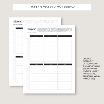 Printable Planning Bundle: 37 Unique Templates & Worksheets