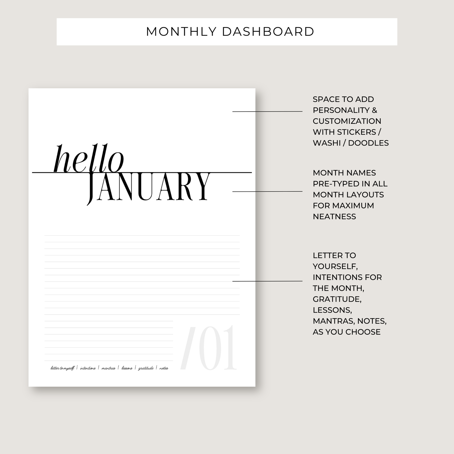 Destiny By Design Undated Planner (PRINTABLE)