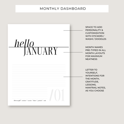 Destiny By Design Undated Planner (PRINTABLE)