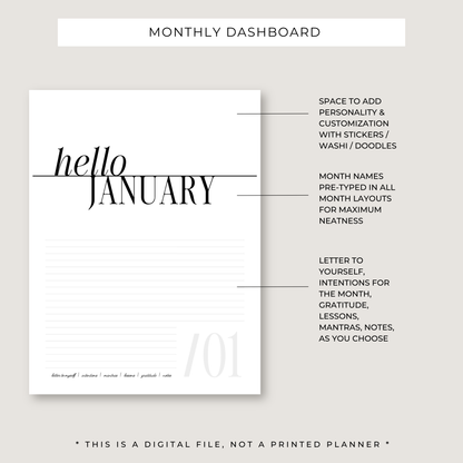 Progress Playbook: 1 Year Goal Planner (PRINTABLE)