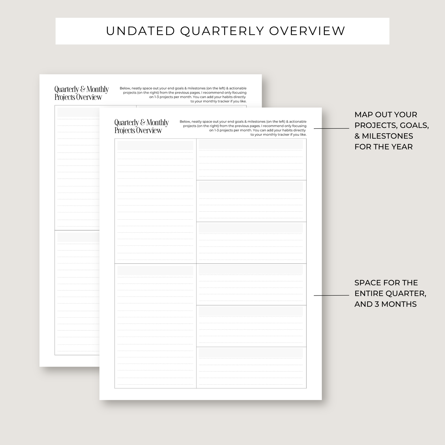 Printable Planning Bundle: 37 Unique Templates & Worksheets