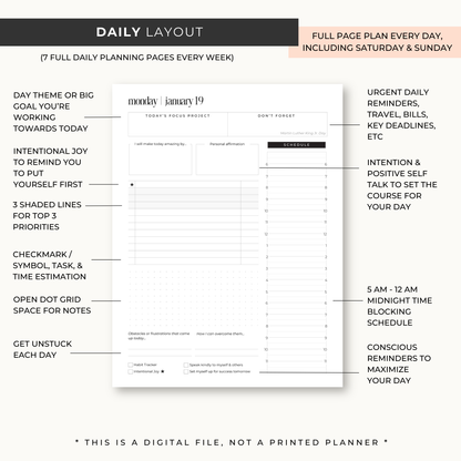 Destiny By Design Dated 2026 Planner (PRINTABLE)