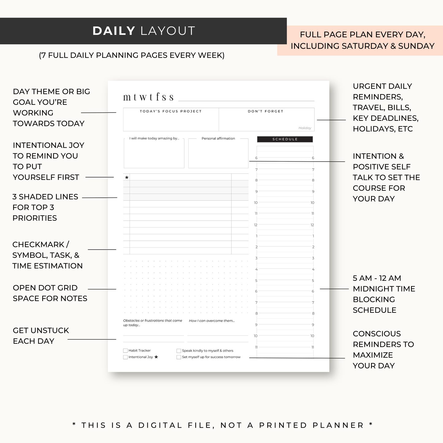 Destiny By Design Undated Planner (PRINTABLE)