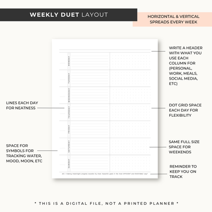 Destiny By Design Undated Planner (PRINTABLE)