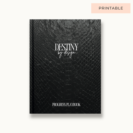 Progress Playbook: 1 Year Goal Planner (PRINTABLE)